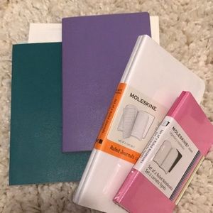 6 multi sizes Moleskine notebook, brand new